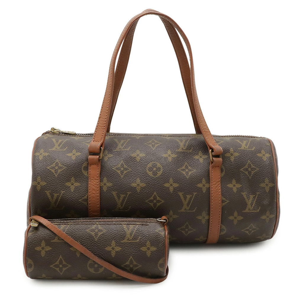 LOUIS VUITTON Monogram Papillon Handbag Cylindrical Pouch
